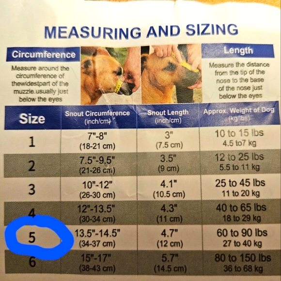 Barkless Soft Basket Silicone Muzzle for Dogs - black, size 5 (Snout 13.5-14.5") - Picture 8 of 8